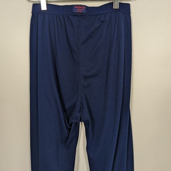 Patagonia Capilene Navy Blue Long Johns Base Layer Underwear Large - Picture 2 of 7